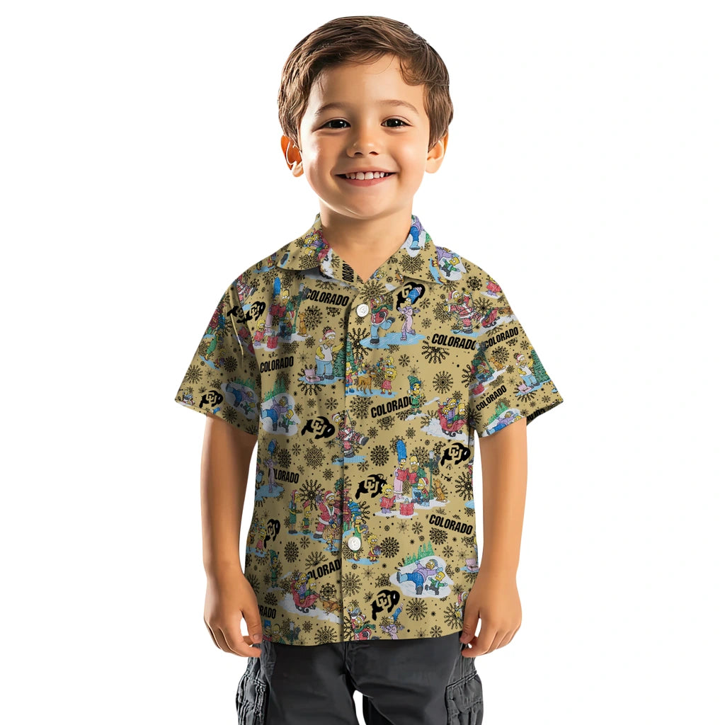 Colorado Buffaloes Hawaiian Shirt - Simpsons Christmas | Moonbestprint