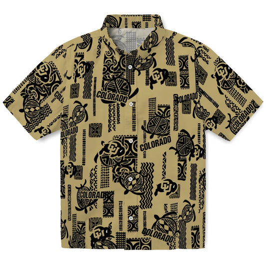 Colorado Buffaloes Hawaiian Shirt - Turtle Lines | Moonbestprint