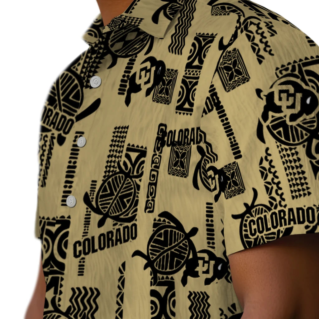 Colorado Buffaloes Hawaiian Shirt - Turtle Lines | Moonbestprint