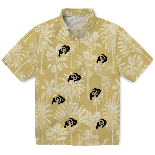 Colorado Buffaloes Hawaiian Shirt - Vintage Palm Tree | Moonbestprint