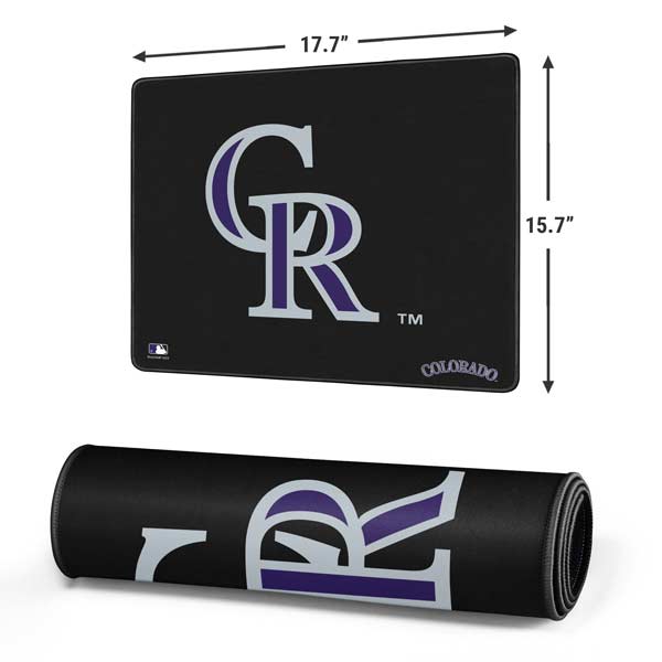 MLB Colorado Rockies - Solid Distressed Gaming Mouse Pad Moonbestprint