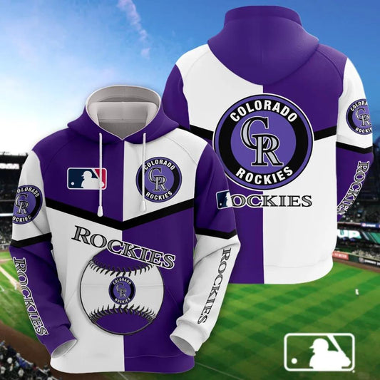 Colorado Rockies 3D MLB All Over Print Hoodie -Moonbestprint