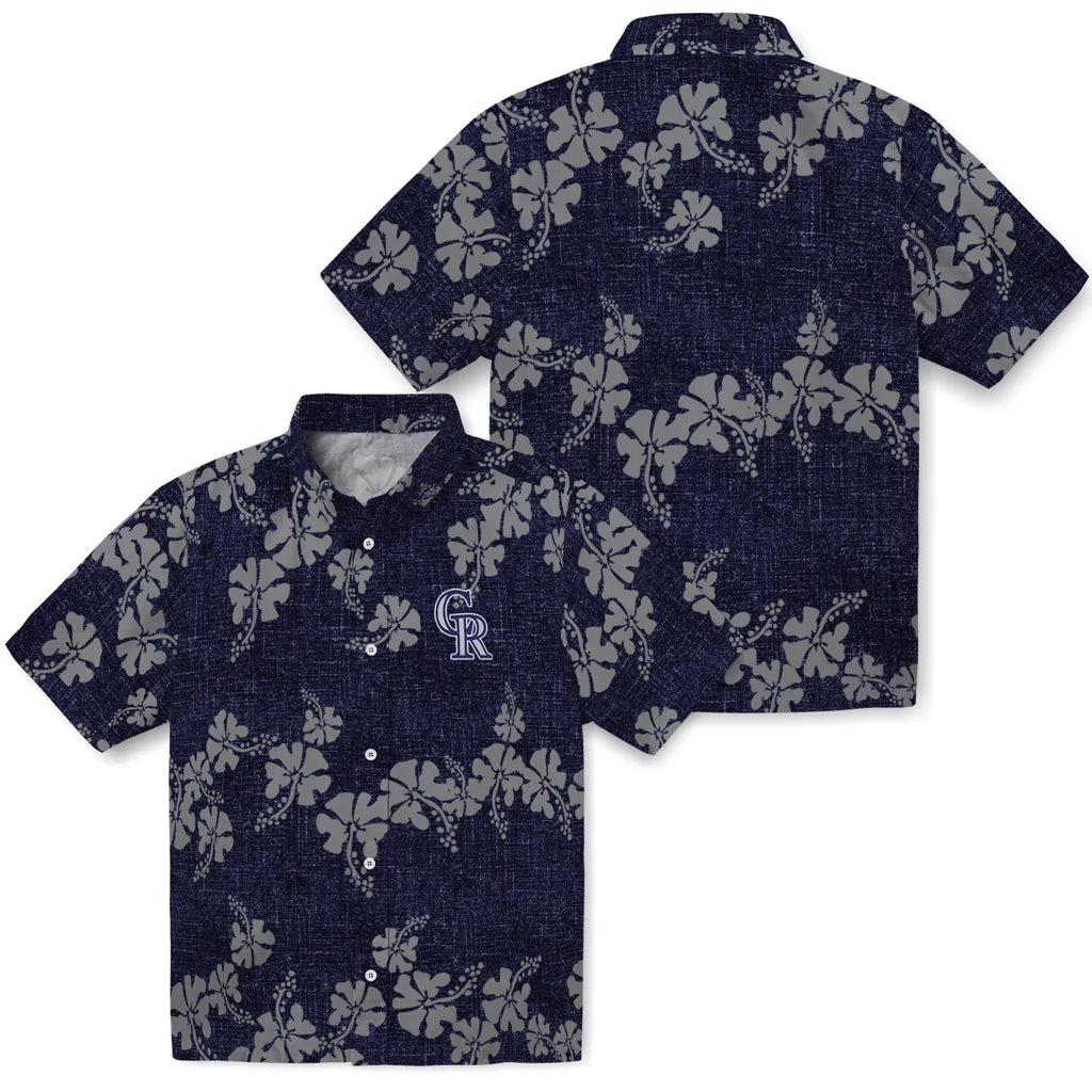 Colorado Rockies Hawaiian Shirt - 50th State Flower | Moonbestprint