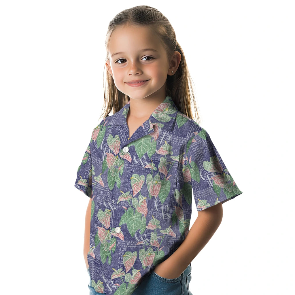 Colorado Rockies Hawaiian Shirt - Anthurium Overlay | Moonbestprint