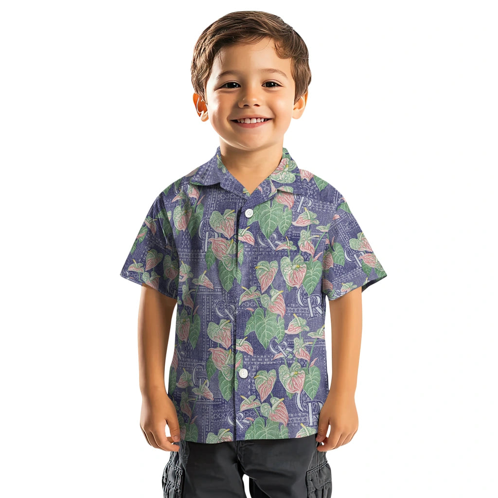 Colorado Rockies Hawaiian Shirt - Anthurium Overlay | Moonbestprint