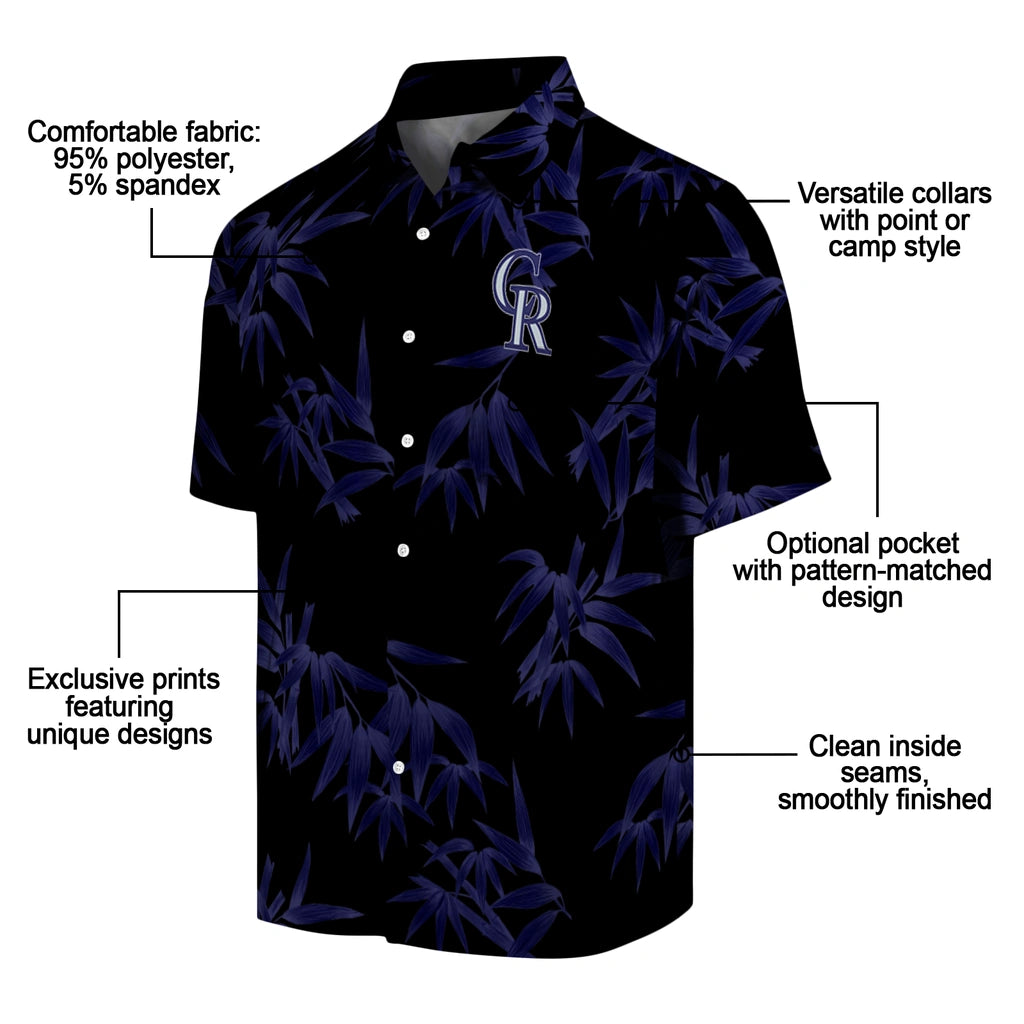Colorado Rockies Hawaiian Shirt - Bamboo Branches | Moonbestprint