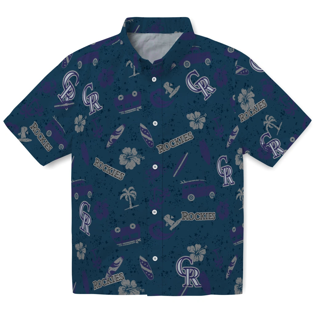 Colorado Rockies Hawaiian Shirt - Beach Vibe | Moonbestprint