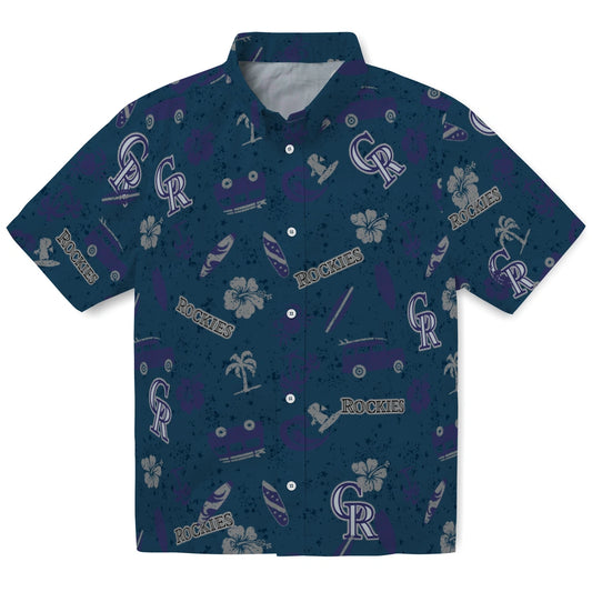Colorado Rockies Hawaiian Shirt - Beach Vibe | Moonbestprint