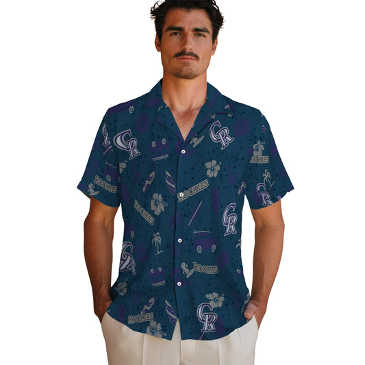 Colorado Rockies Hawaiian Shirt - Beach Vibe | Moonbestprint