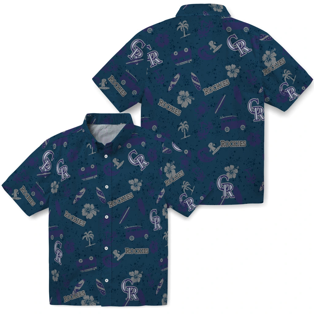 Colorado Rockies Hawaiian Shirt - Beach Vibe | Moonbestprint