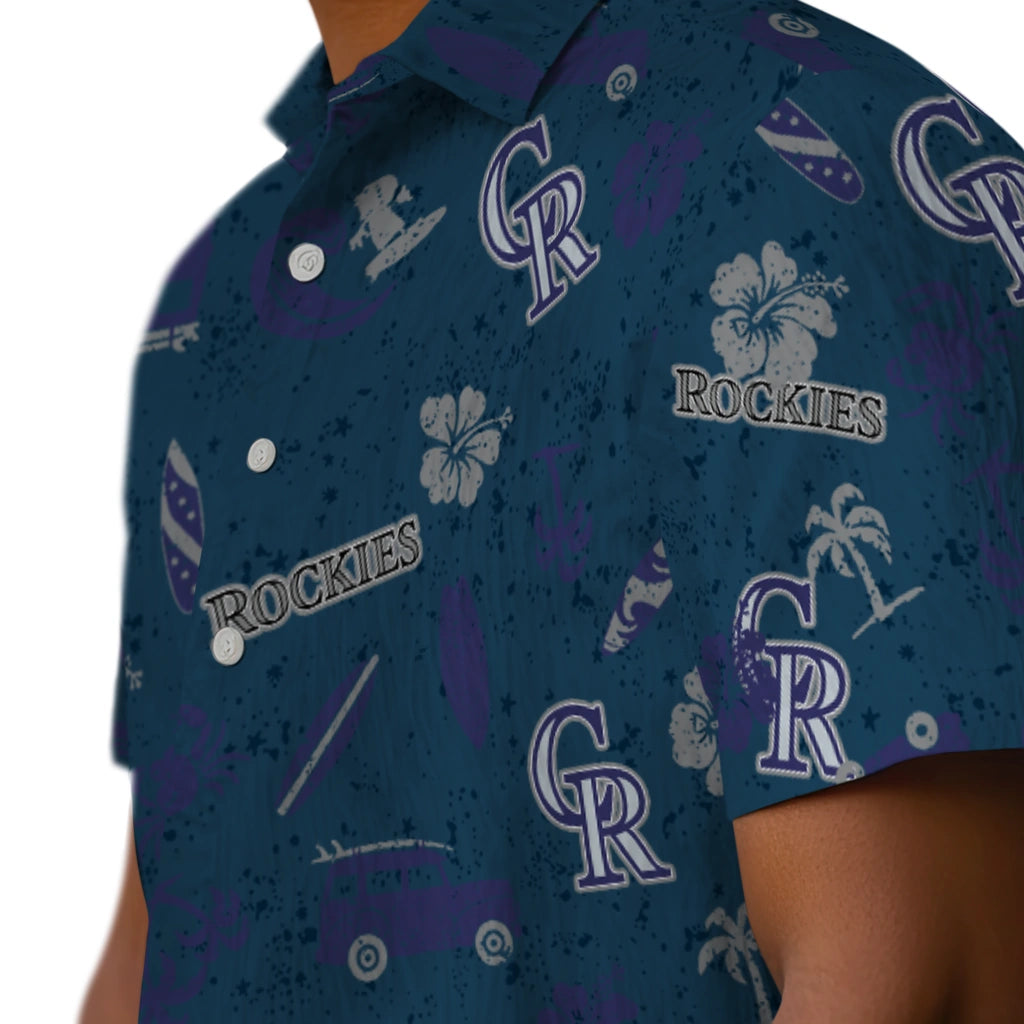 Colorado Rockies Hawaiian Shirt - Beach Vibe | Moonbestprint