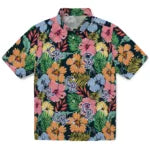 Colorado Rockies Hawaiian Shirt - Brilliant Hibiscus Garden | Moonbestprint