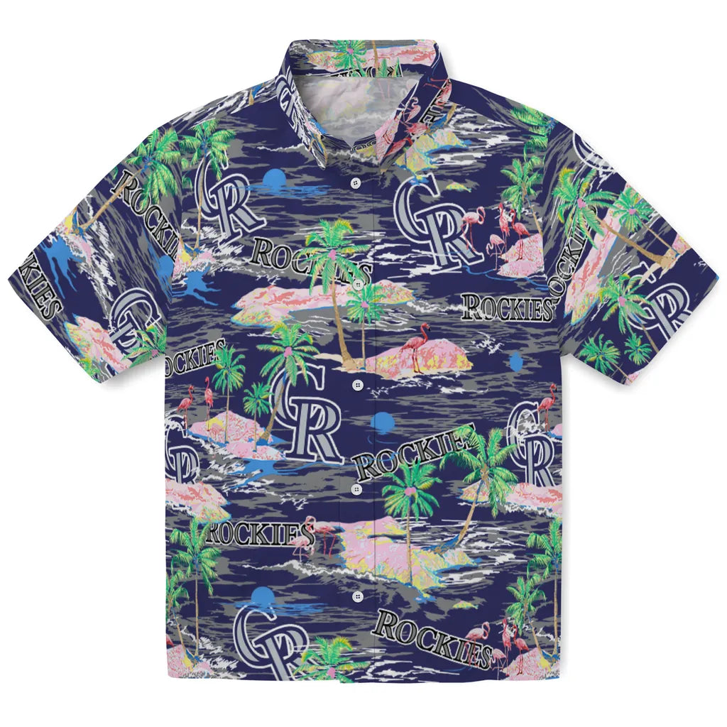 Colorado Rockies Flamingo Retreat 2026 Hawaiian Shirt – Moonbestprint