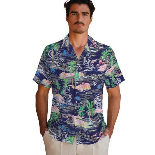 Colorado Rockies Flamingo Retreat 2026 Hawaiian Shirt – Moonbestprint