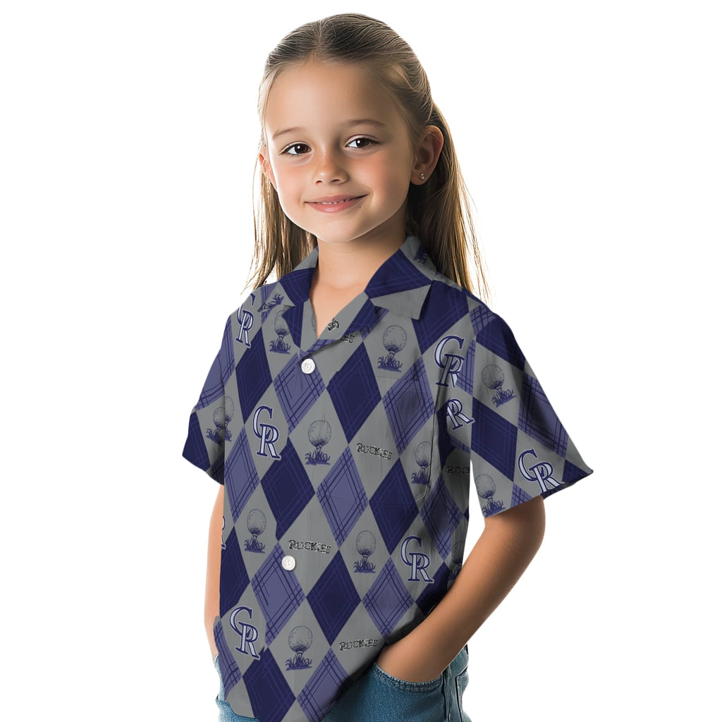 Colorado Rockies Hawaiian Shirt - Golfing Plaid | Moonbestprint