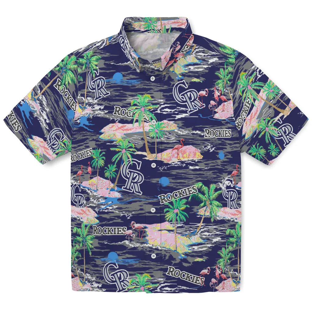 Colorado Rockies Hawaiian Shirt - Hawaii Island | Moonbestprint