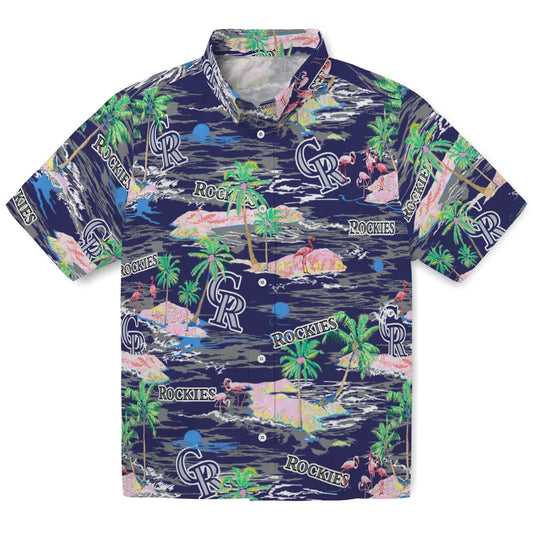 Colorado Rockies Hawaiian Shirt - Hawaii Island | Moonbestprint