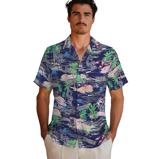 Colorado Rockies Hawaiian Shirt - Hawaii Island | Moonbestprint