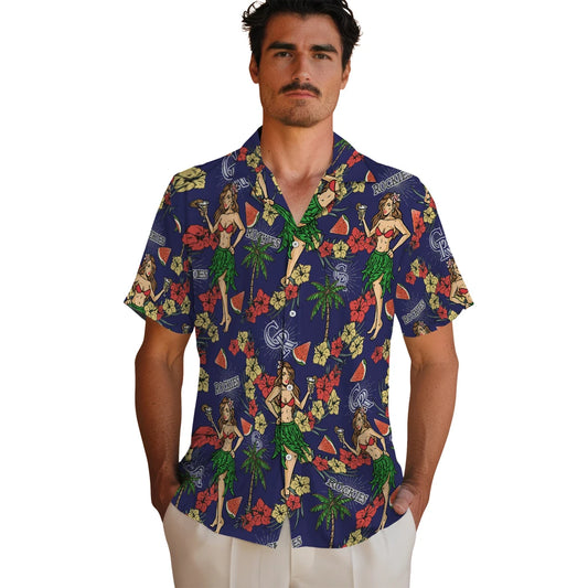 Colorado Rockies Hawaiian Shirt - Hawaiian Girls Design | Moonbestprint