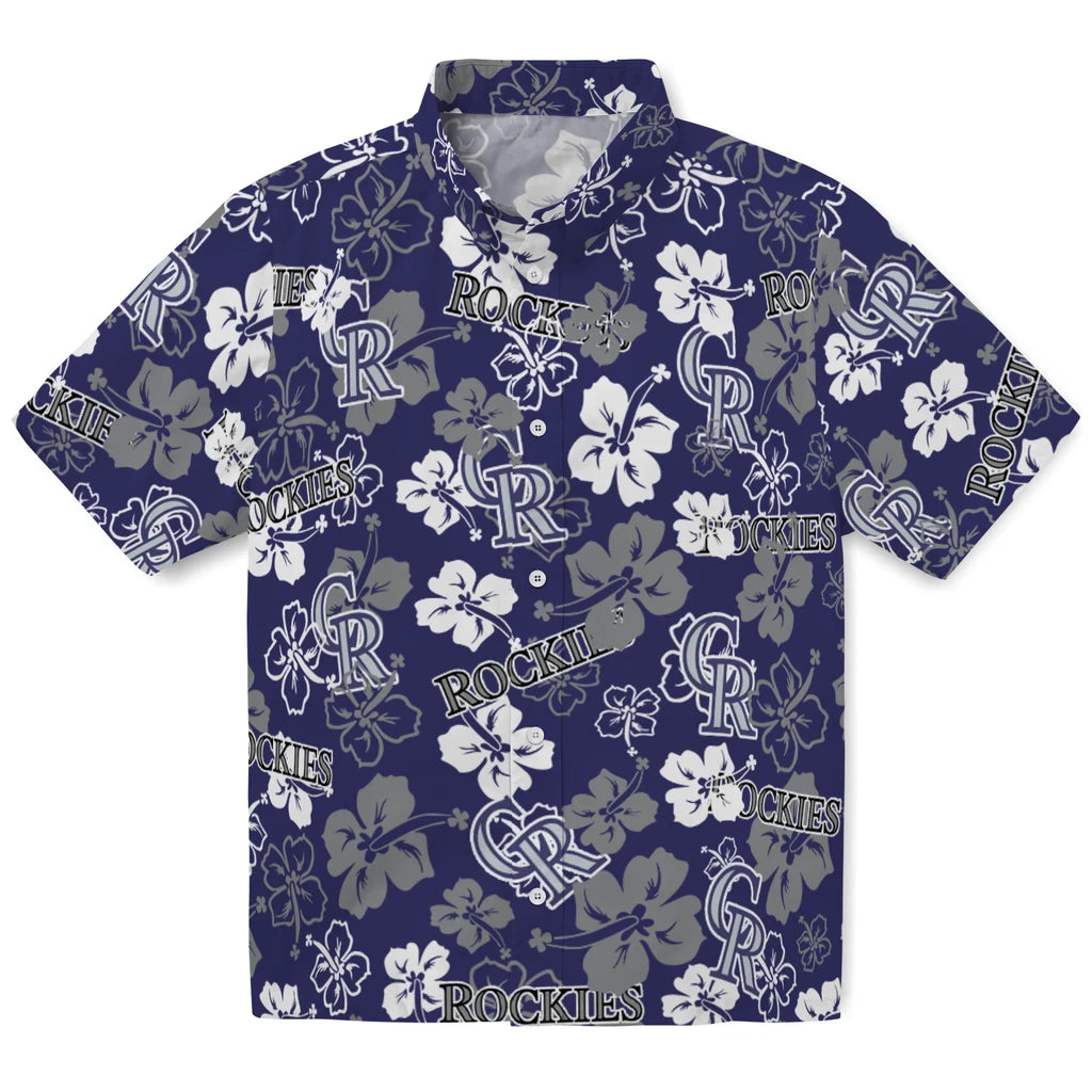 Colorado Rockies Hibiscus Bloom Hawaiian Shirt – Moonbestprint