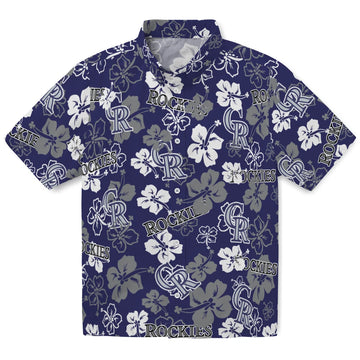 Colorado Rockies Hibiscus Bloom Hawaiian Shirt – Moonbestprint