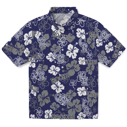 Colorado Rockies Hibiscus Bloom Hawaiian Shirt – Moonbestprint