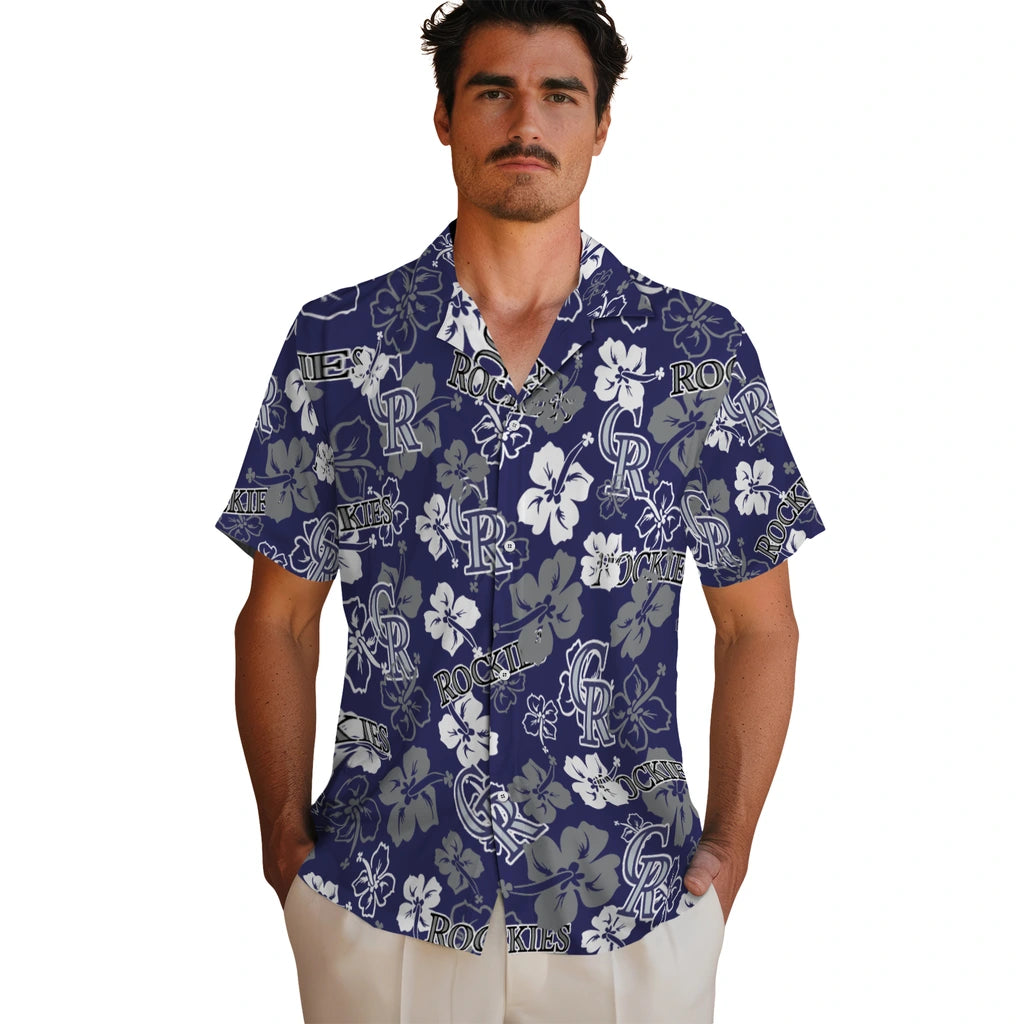 Colorado Rockies Hibiscus Bloom Hawaiian Shirt – Moonbestprint