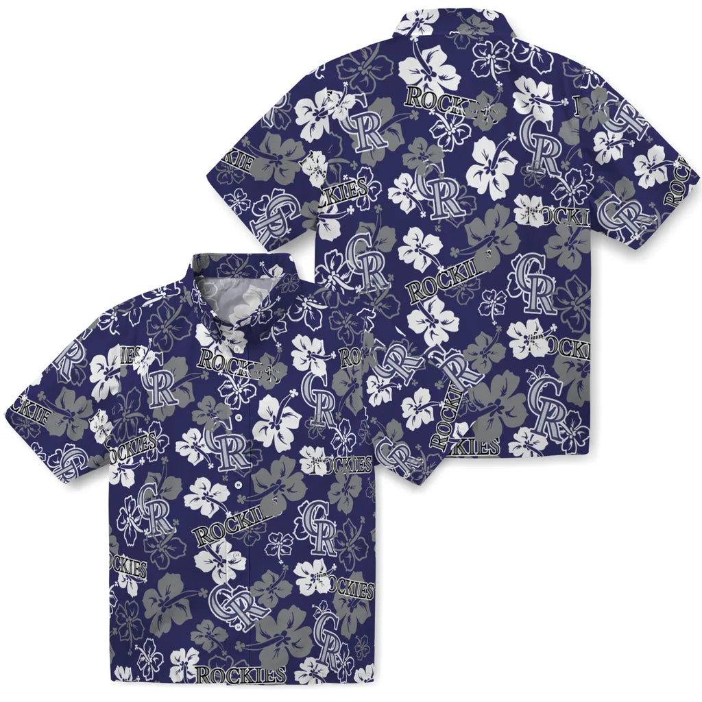 Colorado Rockies Hibiscus Bloom Hawaiian Shirt – Moonbestprint