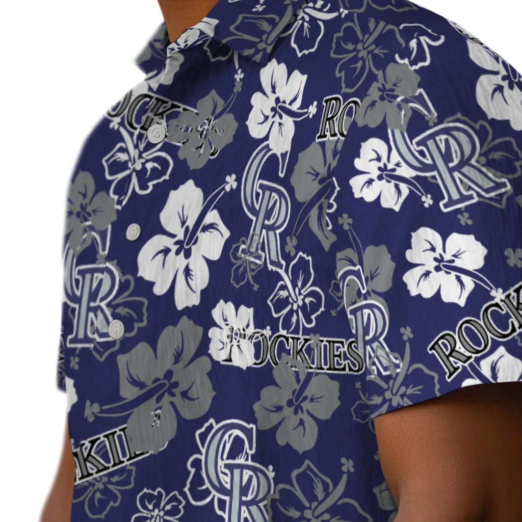 Colorado Rockies Hibiscus Bloom Hawaiian Shirt – Moonbestprint