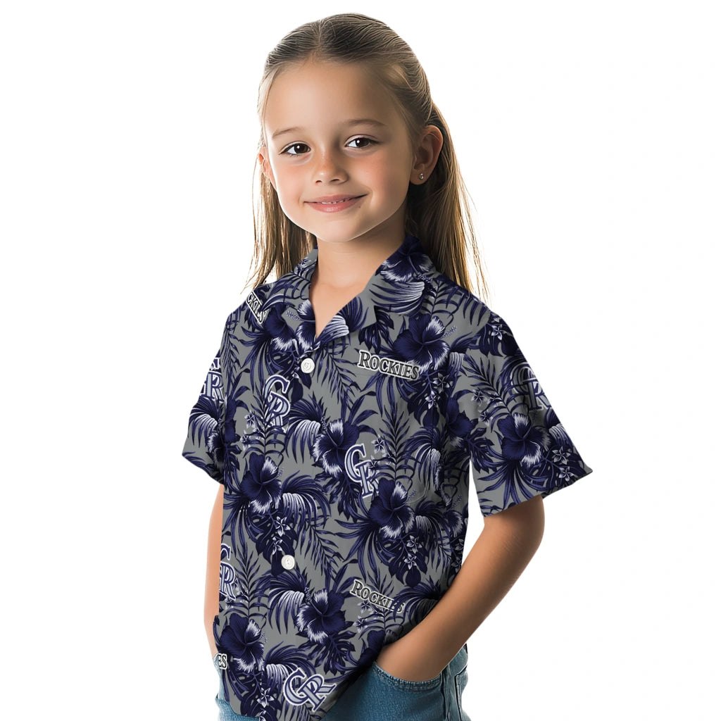 Colorado Rockies Hawaiian Shirt - Hibiscus Exotic | Moonbestprint