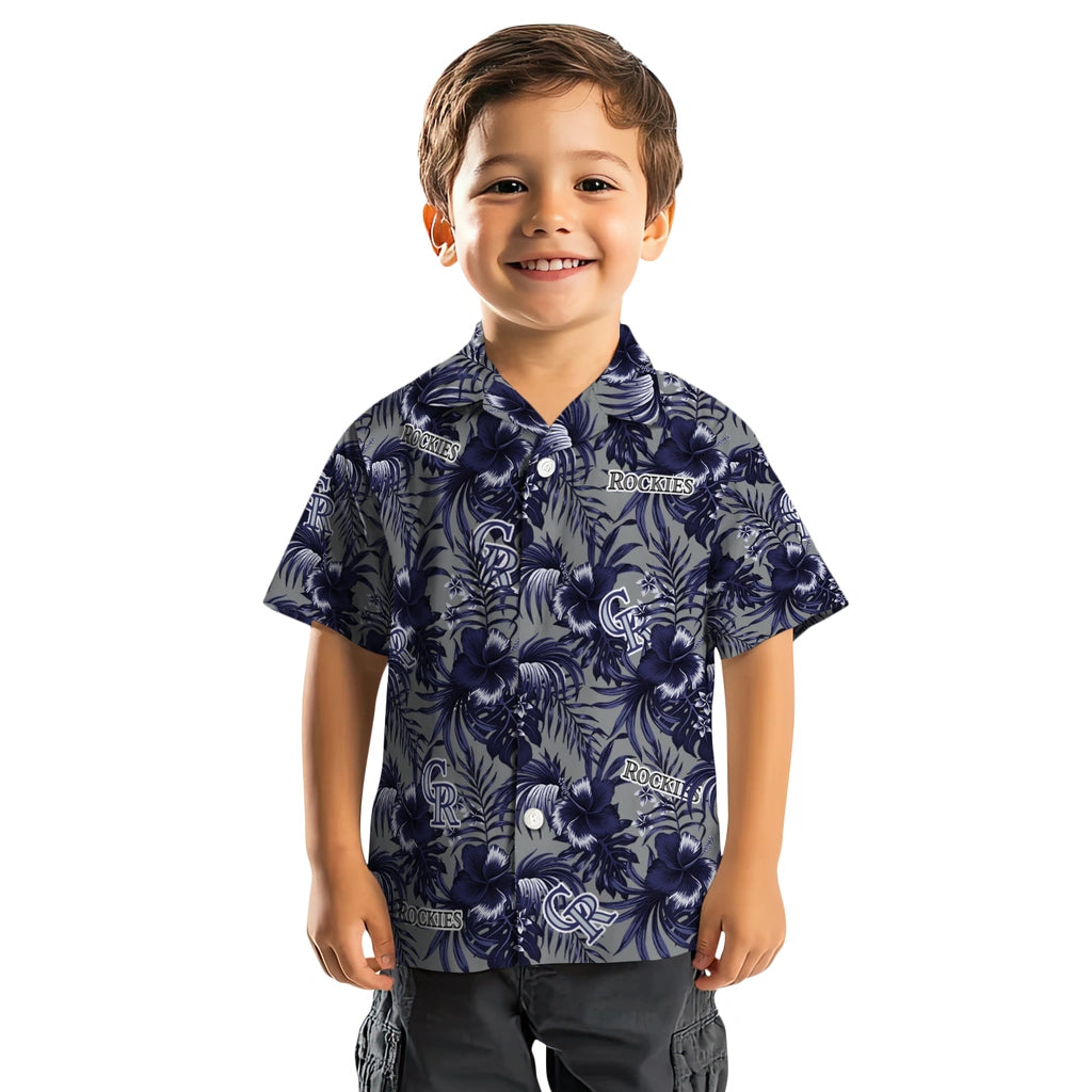 Colorado Rockies Hawaiian Shirt - Hibiscus Exotic | Moonbestprint