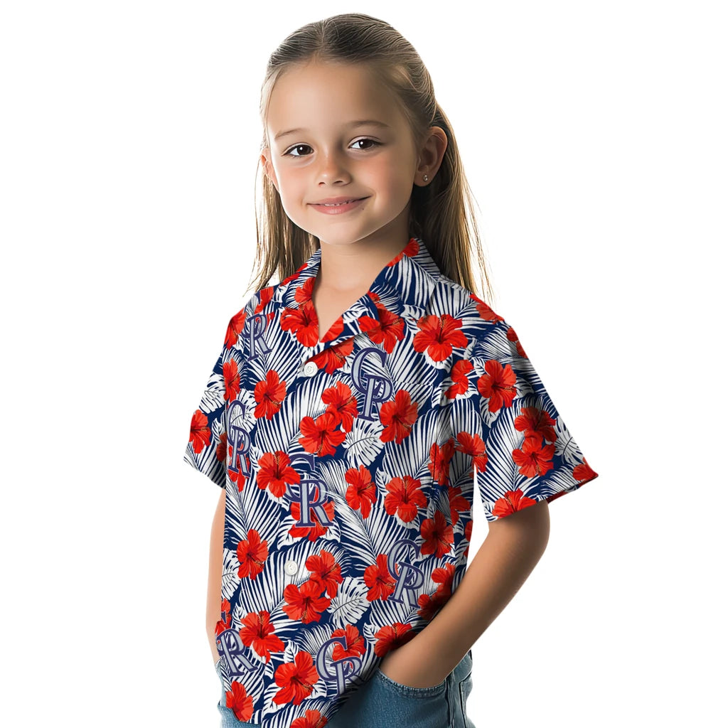 Colorado Rockies Hawaiian Shirt - Hibiscus Fiesta | Moonbestprint