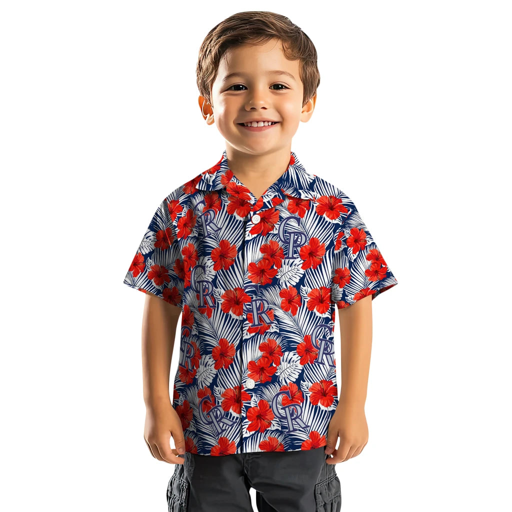 Colorado Rockies Hawaiian Shirt - Hibiscus Fiesta | Moonbestprint