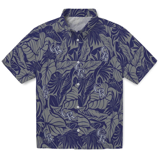 Colorado Rockies Hawaiian Shirt - Monstera Layer | Moonbestprint