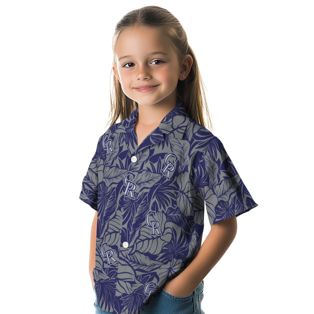 Colorado Rockies Hawaiian Shirt - Monstera Layer | Moonbestprint