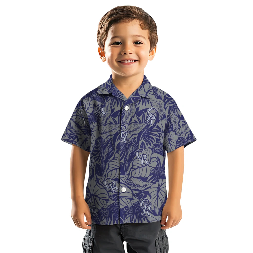 Colorado Rockies Hawaiian Shirt - Monstera Layer | Moonbestprint
