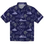 Colorado Rockies Hawaiian Shirt - Palm And Clouds | Moonbestprint
