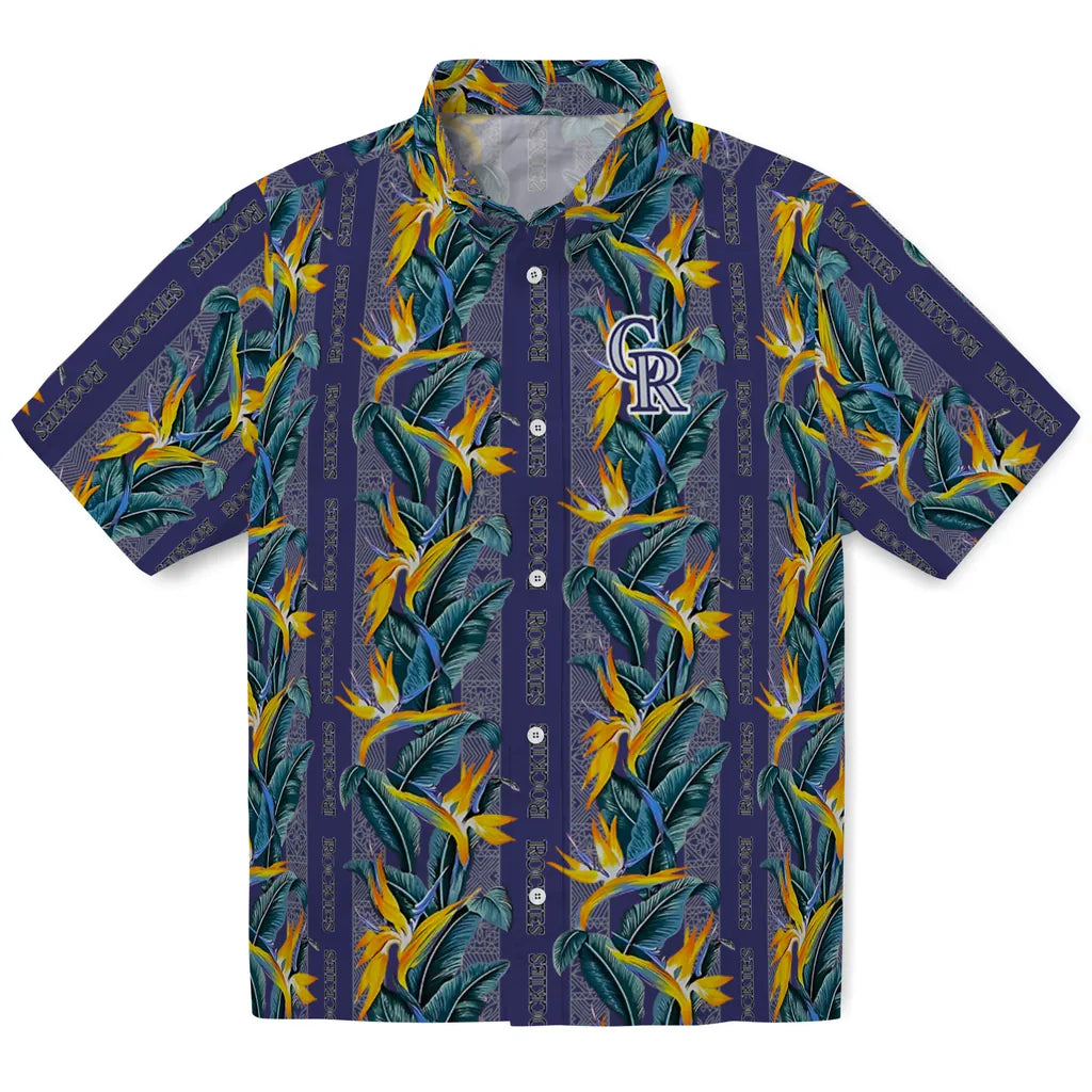 Colorado Rockies Hawaiian Shirt - Paradise Vines | Moonbestprint