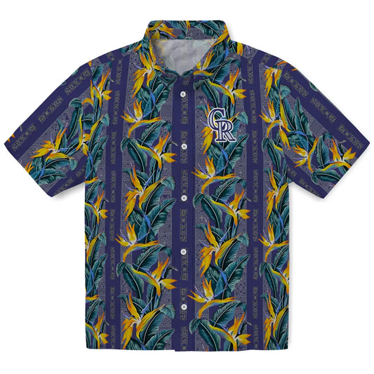 Colorado Rockies Hawaiian Shirt - Paradise Vines | Moonbestprint