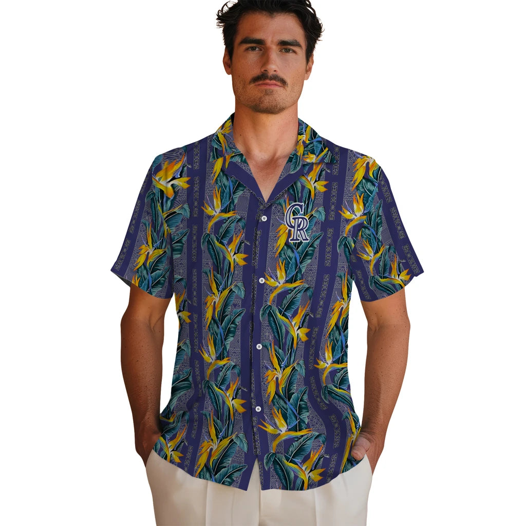 Colorado Rockies Hawaiian Shirt - Paradise Vines | Moonbestprint