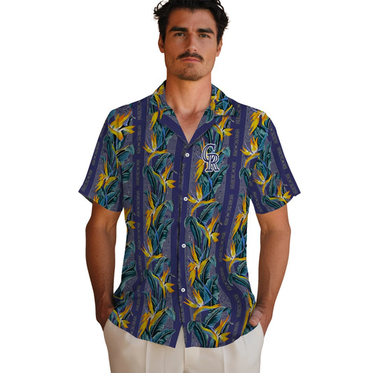 Colorado Rockies Hawaiian Shirt - Paradise Vines | Moonbestprint