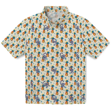 Colorado Rockies Hawaiian Shirt - Pineapple Delight | Moonbestprint