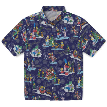 Colorado Rockies Hawaiian Shirt - Simpsons Christmas | Moonbestprint
