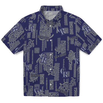 Colorado Rockies Hawaiian Shirt - Turtle Lines | Moonbestprint