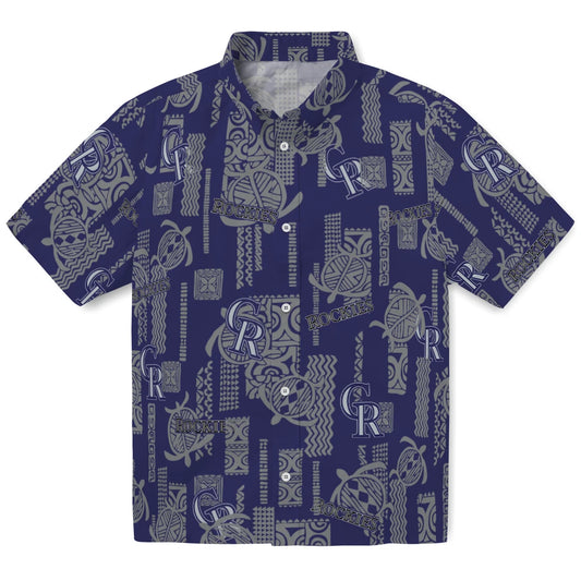Colorado Rockies Hawaiian Shirt - Turtle Lines | Moonbestprint