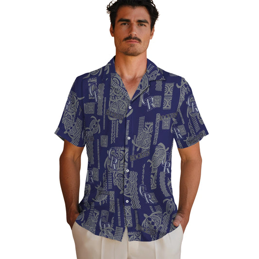 Colorado Rockies Hawaiian Shirt - Turtle Lines | Moonbestprint