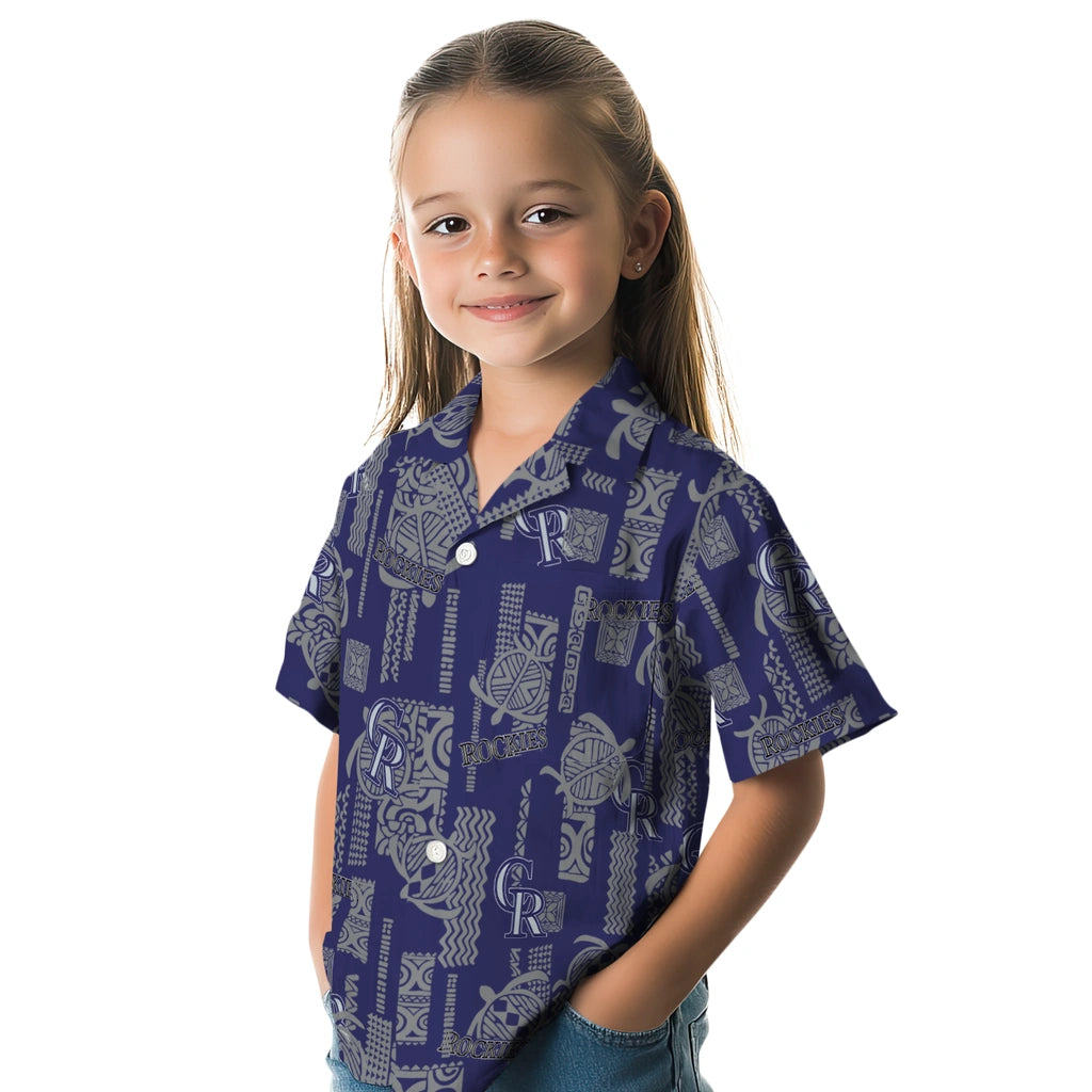 Colorado Rockies Hawaiian Shirt - Turtle Lines | Moonbestprint