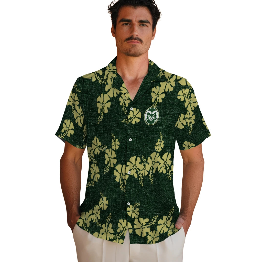 Colorado State Rams Hawaiian Shirt - 50th State Flower | Moonbestprint