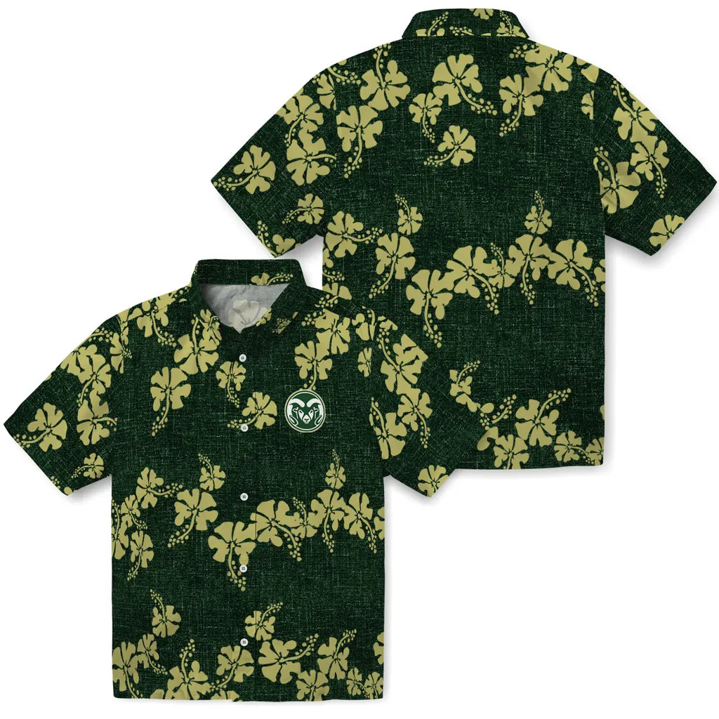 Colorado State Rams Hawaiian Shirt - 50th State Flower | Moonbestprint