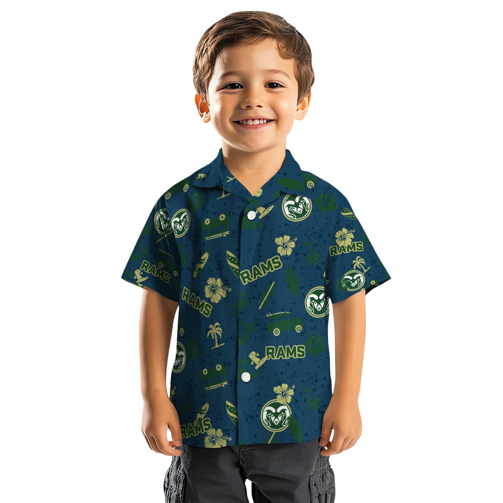 Colorado State Rams Hawaiian Shirt - Beach Vibe | Moonbestprint